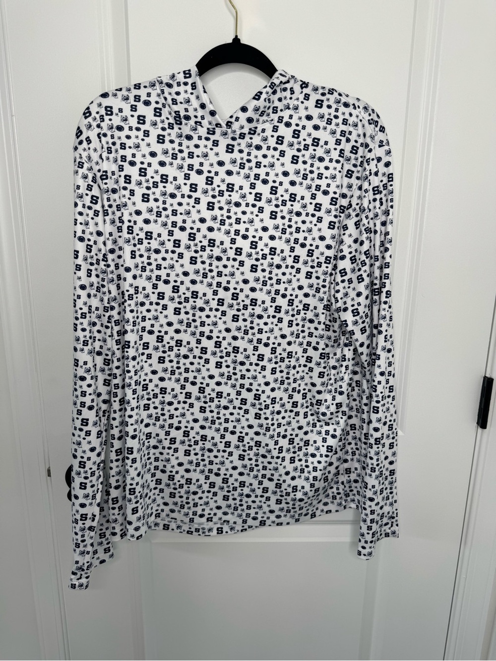 League Penn State Nittany Lions Allover Print Hoodie Pullover shirt L